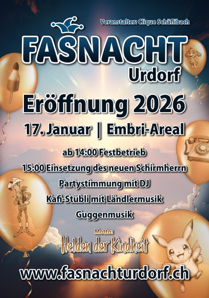 Fasnachtseröffnung Urdorf Schirmherrenbekanntgabe