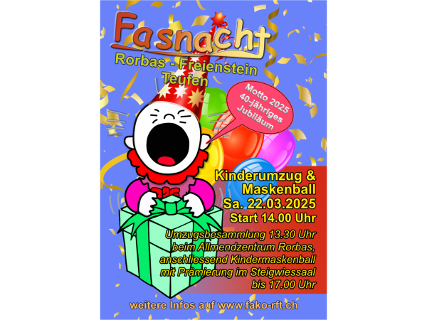 Fako-RFT Kinderumzug & Maskenball 2025